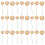 300Pcs Plastic Gold Orb Cake Toppers Sphere Cake Decorations 3