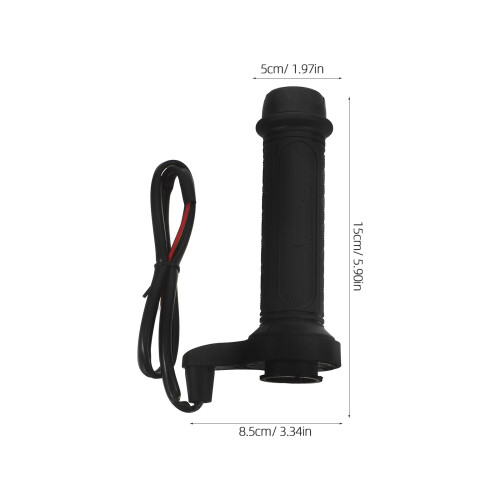 3Pcs Adjustable Electric Heated Handlebar Grips for Motorcycle Black 1