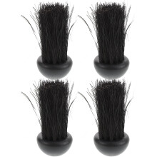 8Pcs Black Fireplace Broom Set Nylon Brush for Home Ash Removal