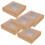 15Pcs Brown Cookie Boxes with Window Durable Kraft Paper Packaging 1