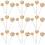 300Pcs Plastic Gold Orb Cake Toppers Sphere Cake Decorations 2