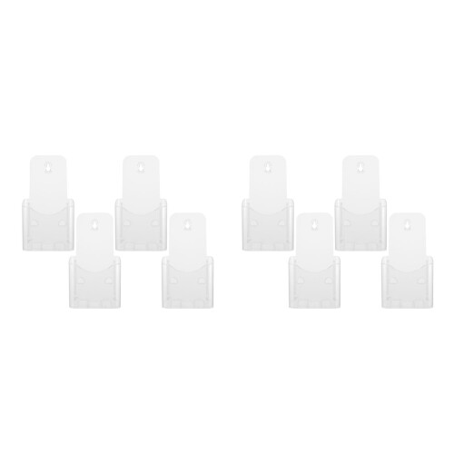 8Pcs Transparent Acrylic Brochure Display Holder for Trifold Leaflets 1