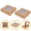 15Pcs Brown Cookie Boxes with Window Durable Kraft Paper Packaging 10