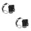 2Pcs Energy Efficient LED Stage Spotlights with Multicolor Modes Black 9
