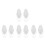 8Pcs Transparent Plastic Blind Pull Grips Roller Blind Repair Tools 10