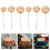 300Pcs Plastic Gold Orb Cake Toppers Sphere Cake Decorations 10