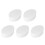 5Pcs White Foam Cake Dummies Oval Shape for Cake Decorating Practice 8