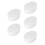 5Pcs White Foam Cake Dummies Oval Shape for Cake Decorating Practice 9