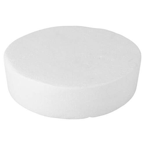 5Pcs White Foam Cake Dummies Oval Shape for Cake Decorating Practice 2