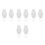8Pcs Transparent Plastic Blind Pull Grips Roller Blind Repair Tools 4