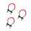 3Pcs Braided Wrist Sling for Bow Hunting Adjustable Strap 5