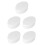 5Pcs White Foam Cake Dummies Oval Shape for Cake Decorating Practice 7