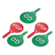 5Pièces Panneaux Sécurité Circulation Double-Face Enfants Plastique