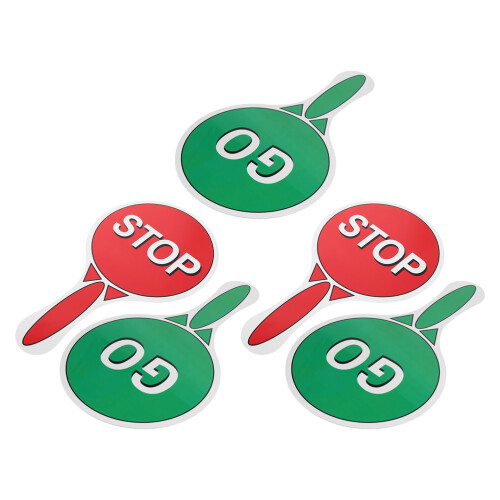 5Pièces Panneaux Sécurité Circulation Double-Face Enfants Plastique
