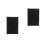 2Pcs Elegant Black Fabric Book Protector Case for A5 Notebooks 10