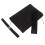 2Pcs Elegant Black Fabric Book Protector Case for A5 Notebooks 1