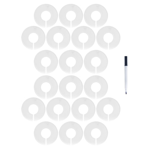 40Pcs Plastic Baby Hanger Dividers for Closet Size Sorting 2