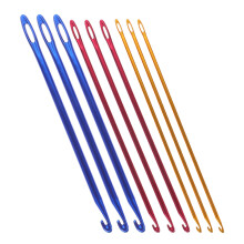 45Pcs Durable Metal Crochet Hooks for DIY Yarn Knitting and Crafting
