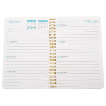 2Pcs Black Wirebound Notepad Student Planner with Lined Pages