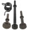 2Sets Durable Black Steel Air Hammer Pneumatic Rivet Tool Set 1