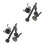 2Sets Durable Black Steel Air Hammer Pneumatic Rivet Tool Set 7