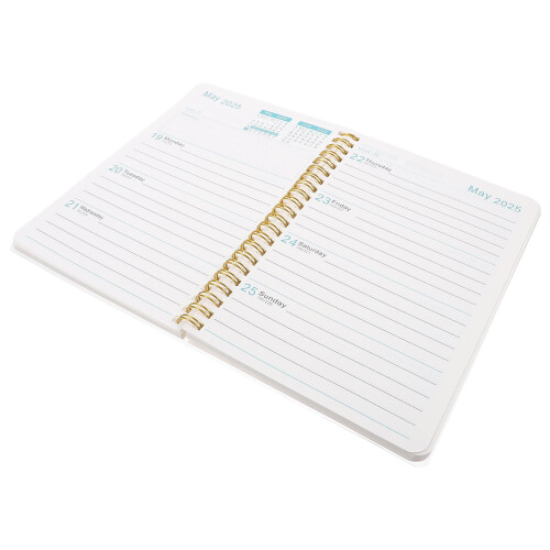 2Pcs Black Wirebound Notepad Student Planner with Lined Pages 1