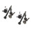 2Sets Durable Black Steel Air Hammer Pneumatic Rivet Tool Set 4
