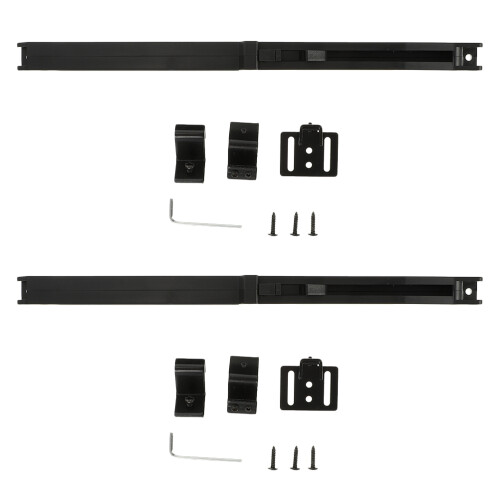 6Sets Black Barn Door Damper Adjustable Spring Buffer for Silent Close 1