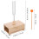 2Sets Sound fork Set with Beige Wooden Resonator 10