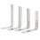 2Sets Durable Steel Wind Instrument Repair Tool Set Silver Color 2