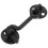 2Sets Black Metal Window Latch Hook with Screws Durable Iron Hook Lock 10