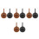 8Pcs Durable PU Golf Tee Holder Organizer Portable Clip Bag Accessory 5