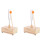 2Sets Sound fork Set with Beige Wooden Resonator 4