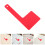 8Pcs Durable Red Acrylic Mailbox Flag Replacements for Outdoor Use 8