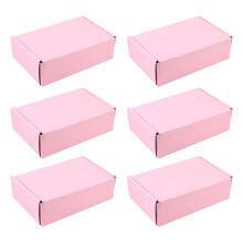 12Pcs Pink Lightweight Paper Gift Boxes for