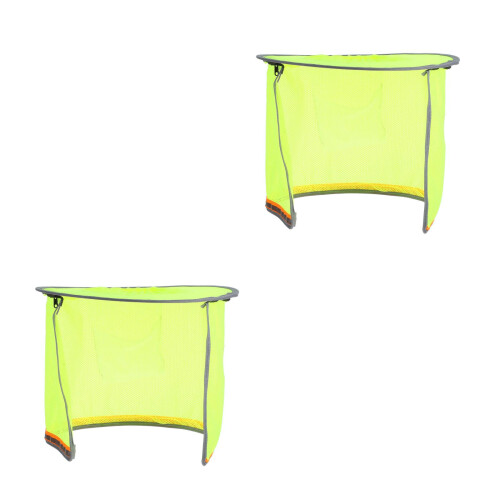 2Pcs Durable Yellow Hard Hat Full Brim Shade Sun Visor Accessories 2