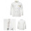2Pcs White Long Sleeve Chef Coat Durable Easy Wash Catering Jacket 2