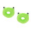 2Pcs Cat Surgery Cone Light Green Comfortable Durable Pet Collar 2