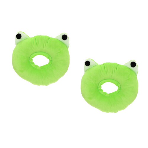 2Pcs Cat Surgery Cone Light Green Comfortable Durable Pet Collar 1