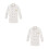 2Pcs White Long Sleeve Chef Coat Durable Easy Wash Catering Jacket 6