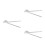 3Pcs Stainless Steel Protractor Ruler Silver Rustproof Angle Finder 8