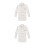 2Pcs White Long Sleeve Chef Coat Durable Easy Wash Catering Jacket 9