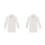2Pcs White Long Sleeve Chef Coat Durable Easy Wash Catering Jacket 7