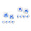12Pcs Powder Puff with Bow, Soft Plush Material for Delicate Skin Use 8