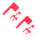 8Pcs Durable Red Acrylic Mailbox Flag Replacements for Outdoor Use 4