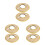 6Pcs Woven Straw Hard Hat Sun Shade Brim Cooler for Construction Work 10