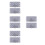 8Pcs Compact Grey Plastic Bobbin Storage Box with Sponge for Sewing 3