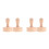 4Pcs Beige Wooden Tart Press Tool Removable Bottom Baking Set 5