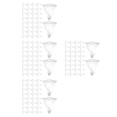 800Pcs White Mesh Disposable Sink Strainer Bag Elastic Kitchen Filter 2