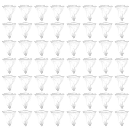800Pcs White Mesh Disposable Sink Strainer Bag Elastic Kitchen Filter 1